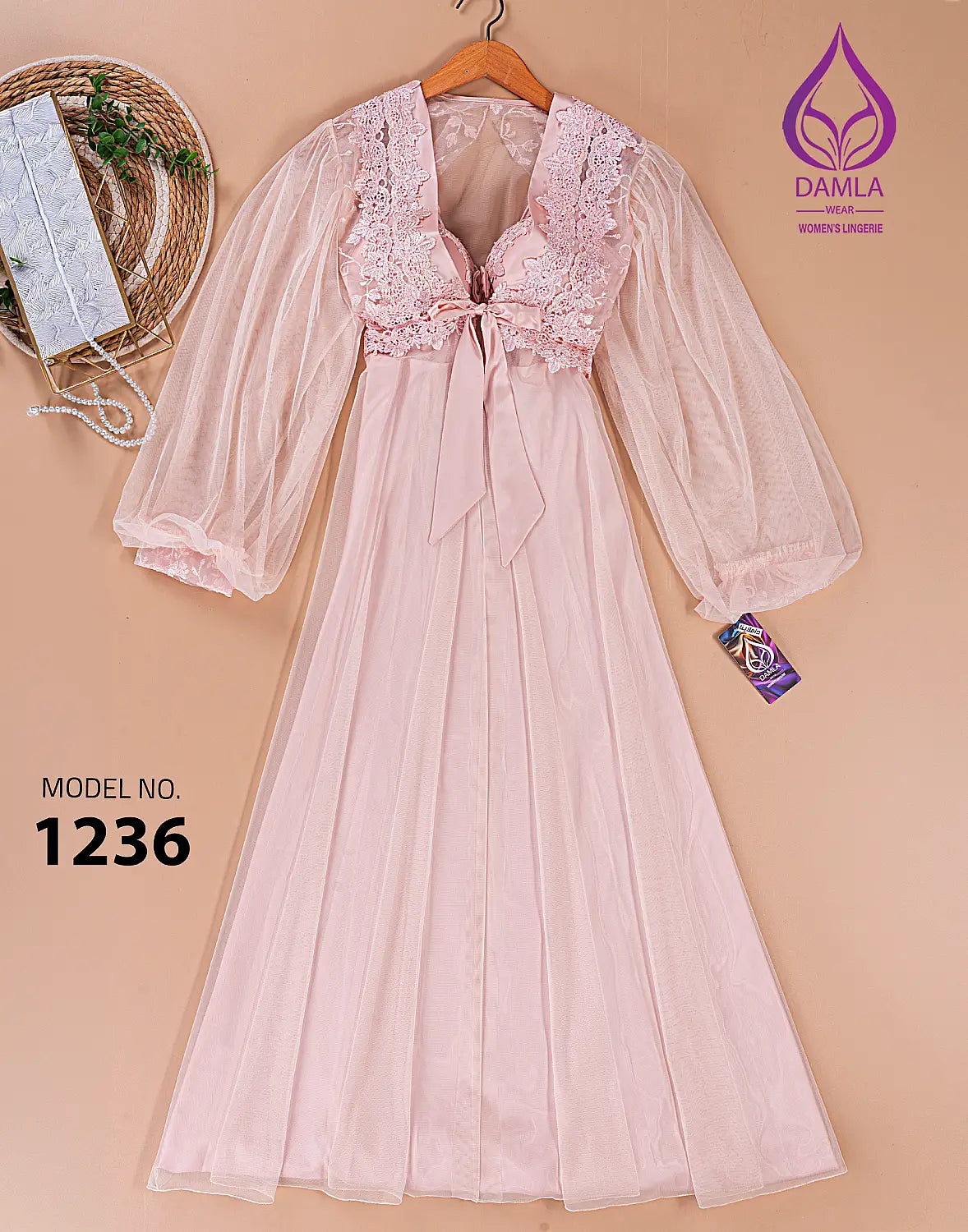 طقم صباحيه طويل كود 1236