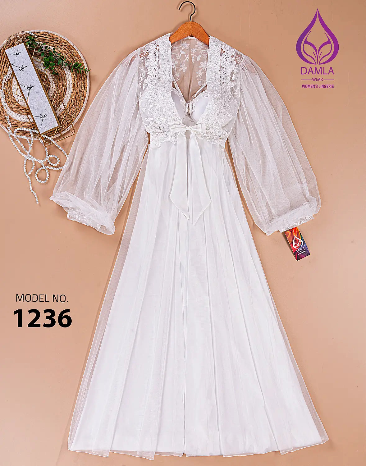طقم صباحيه طويل كود 1236