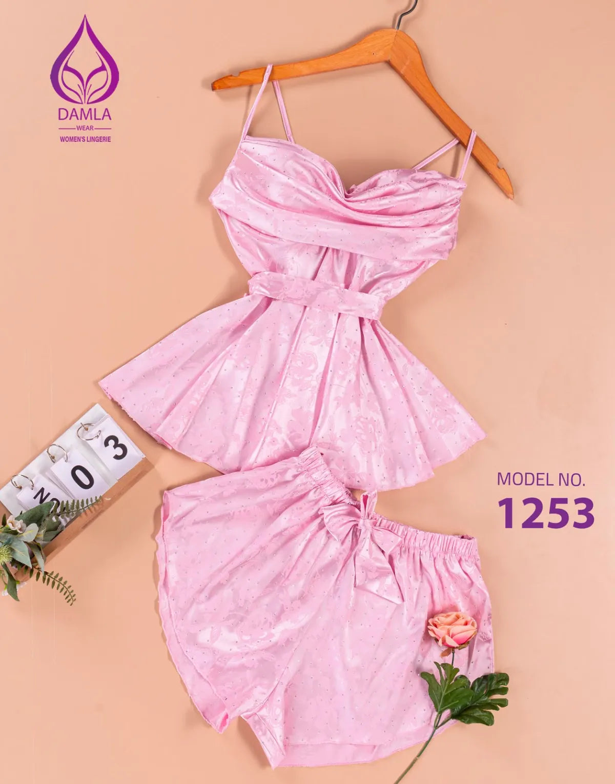 بيجاما هوت شورت جاكار ستراس كود 1253